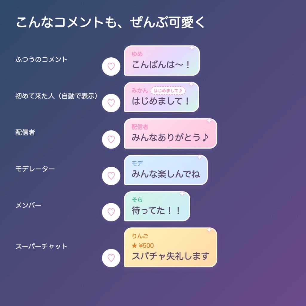 【わんコメ】パステル コメント欄テンプレート