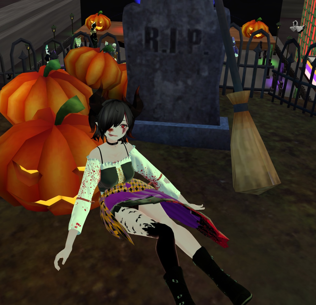 【Simit 専用衣装】ハロウィン衣装 無料 ※血表現有