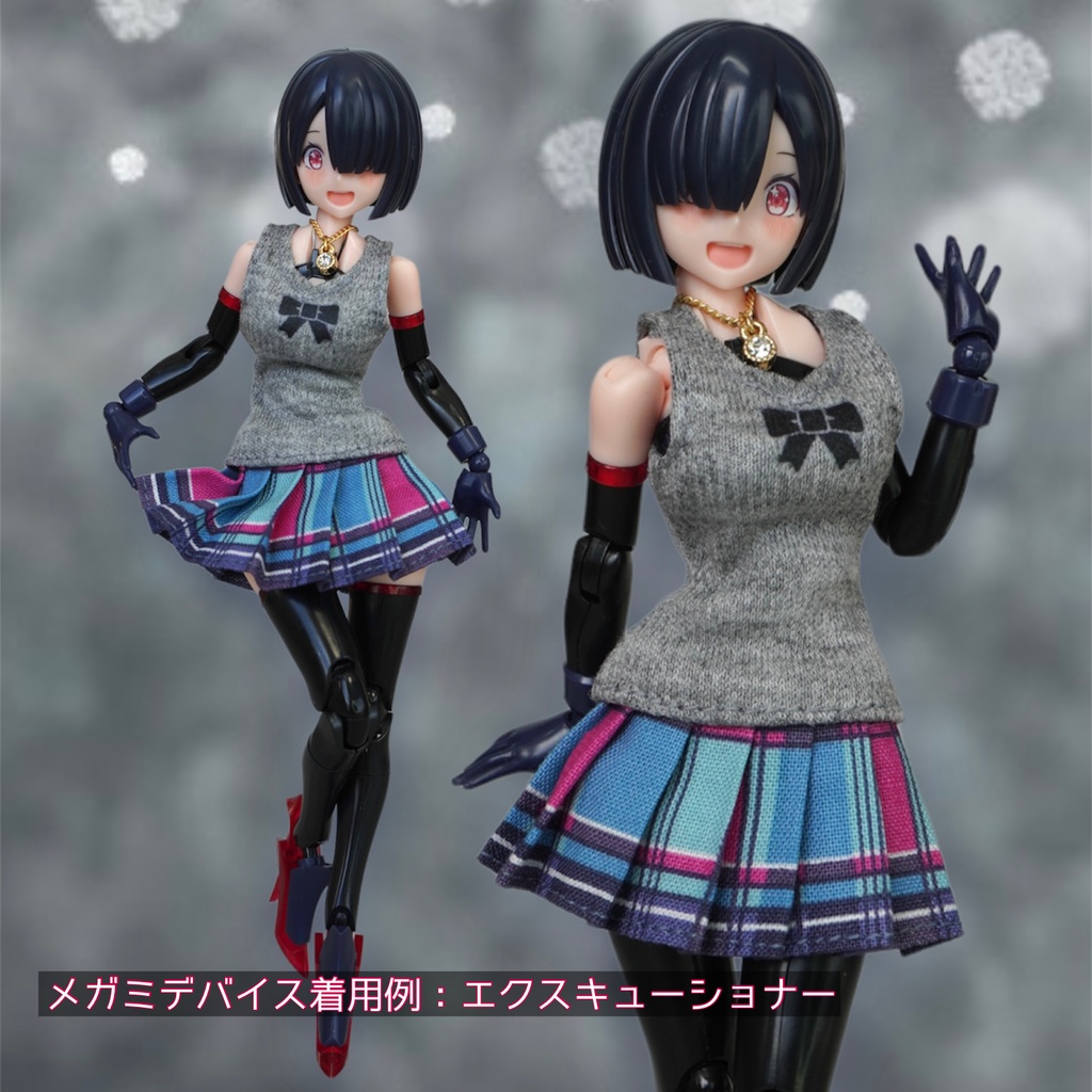 1/12素材ちゃんLサイズ用 お洋服セット「ピンク&リボン」