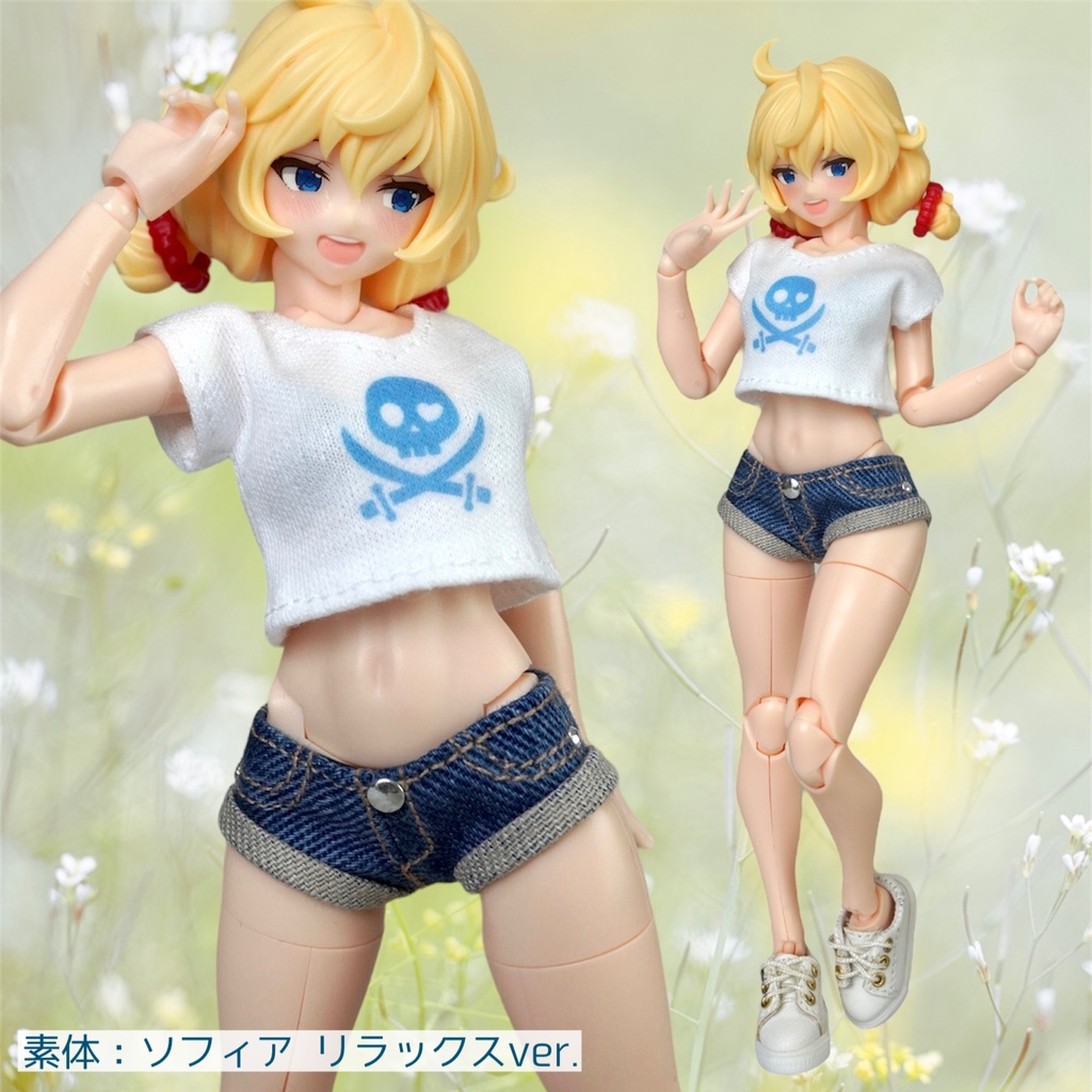 パイレーツシリーズ「ショートパンツセット」デニム風 ソフィア