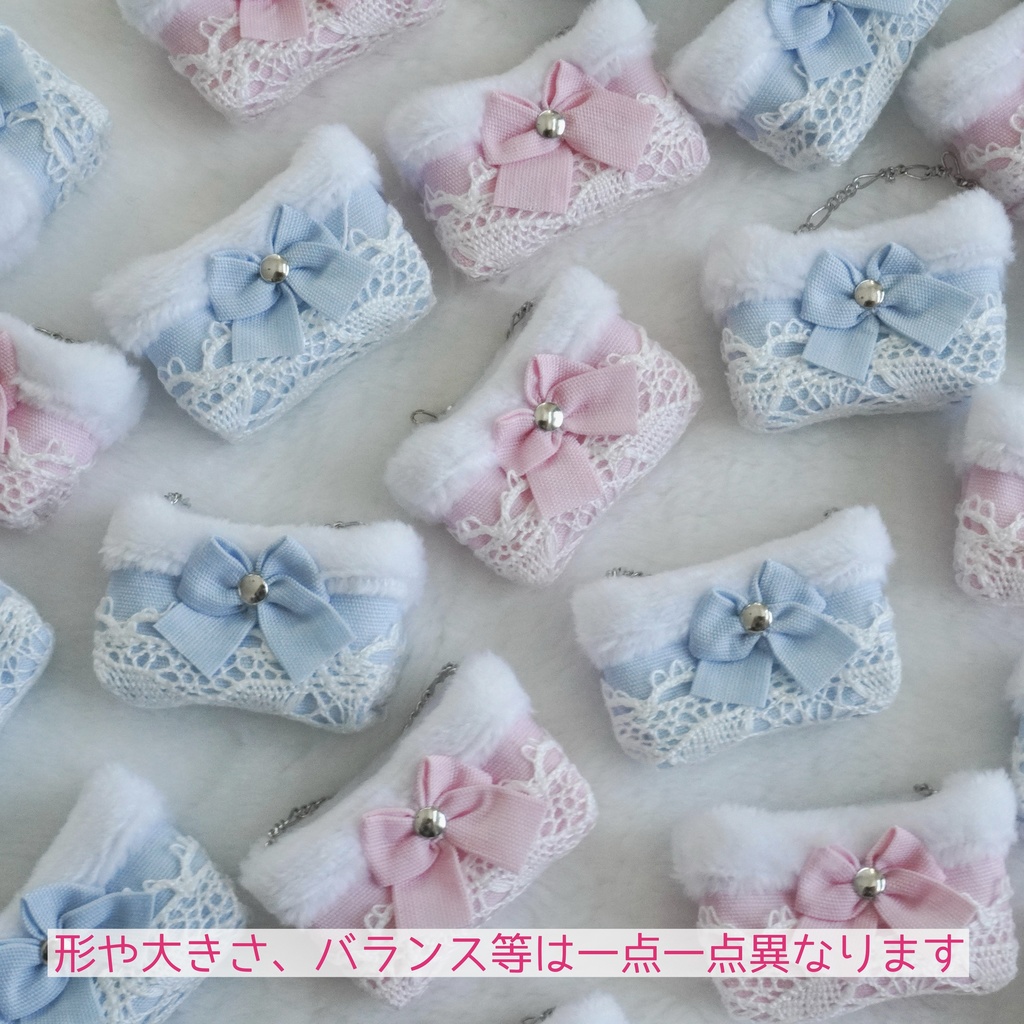 小さなドール用のバッグ 空色