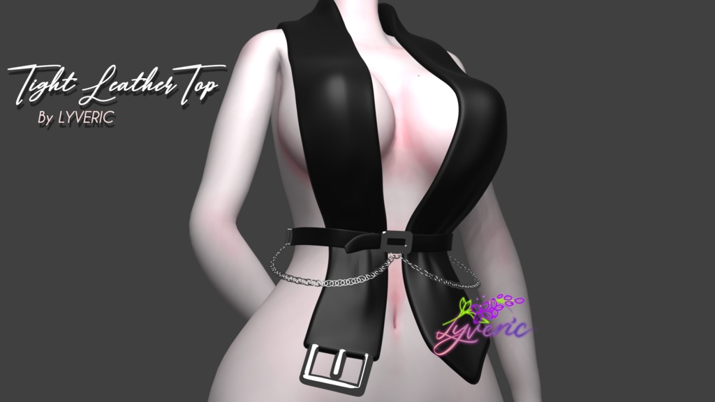 Tight Leather Top VRChat用のトップクロス
