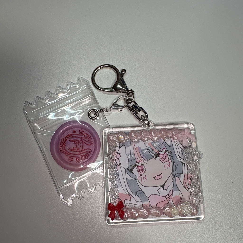 デコ原画キーホルダー ましかく【限定1点】