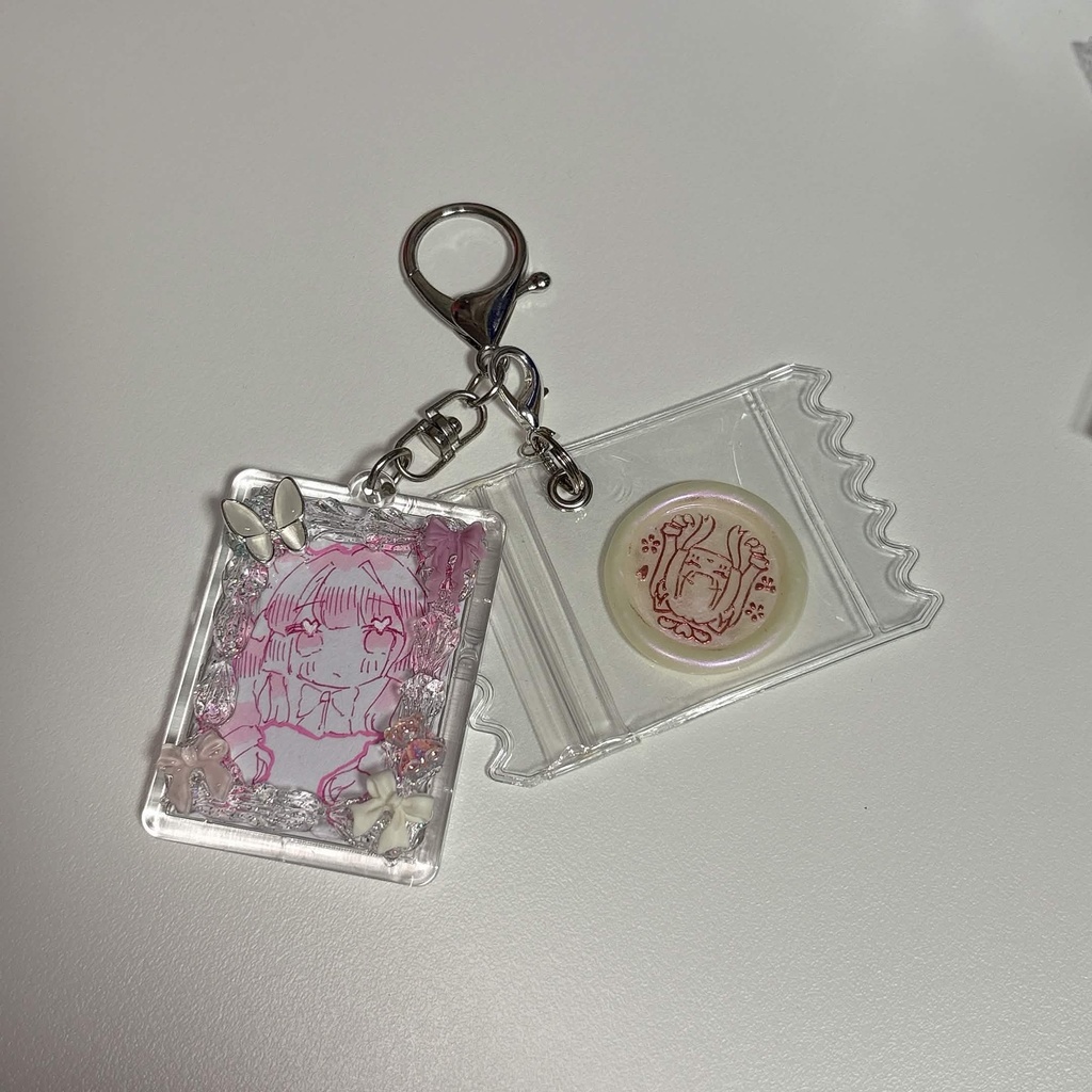 デコ原画キーホルダー 長方形【限定1点】