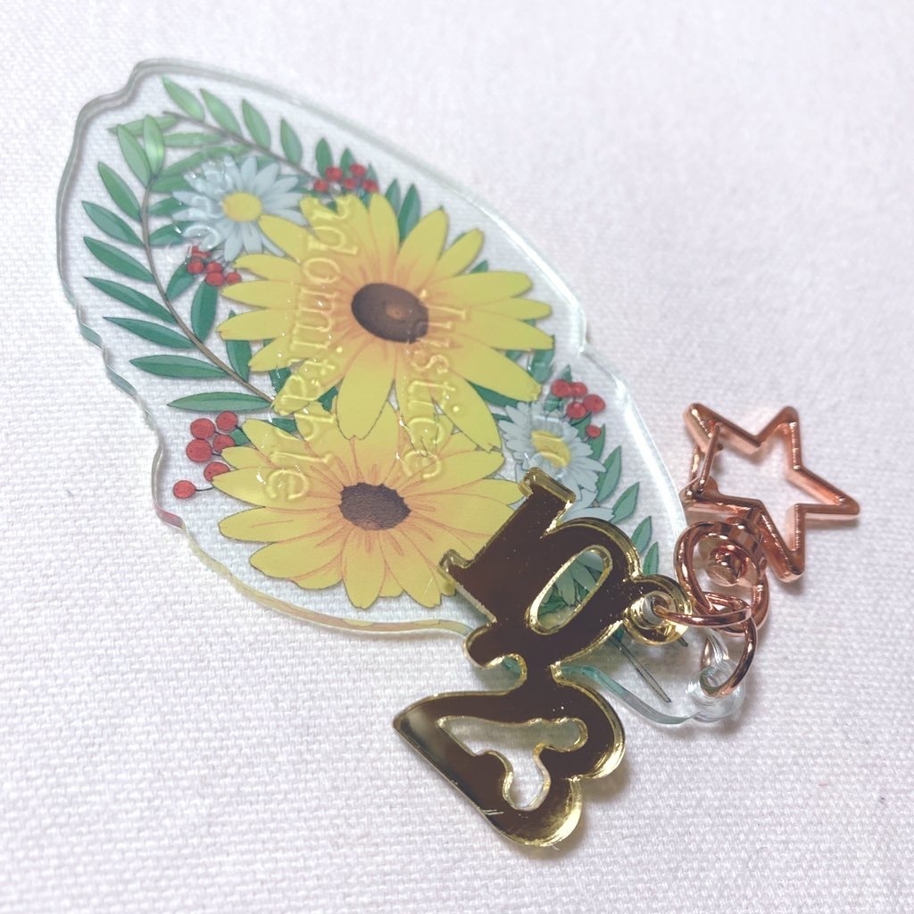 【完売】ジェイ　誕生日フラワーモチーフ　アクリルキーホルダー