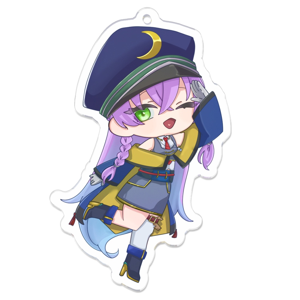 【２周年記念グッツ】アクリルキーホルダー ver.駅長【みや】