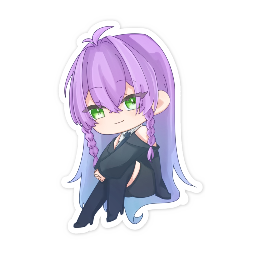 【2周年記念グッツ】スマホステッカー ver.スーツ【みや】