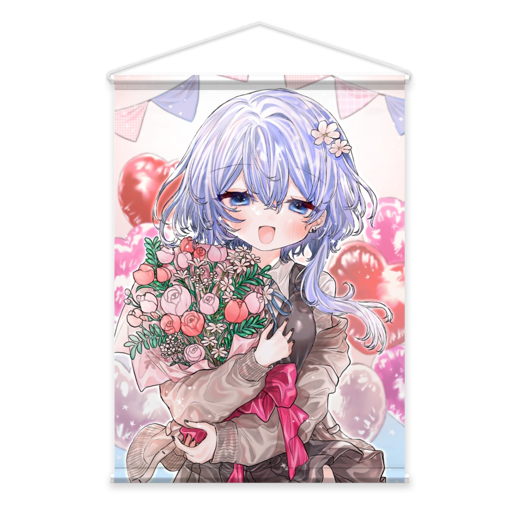 はなまき.1周年記念タペストリー🌸
