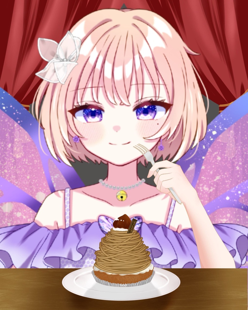 【Vtuber】モンブラン食べます！【おはV素材】【期間限定】