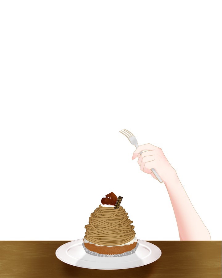 【Vtuber】モンブラン食べます!【おはV素材】【期間限定】