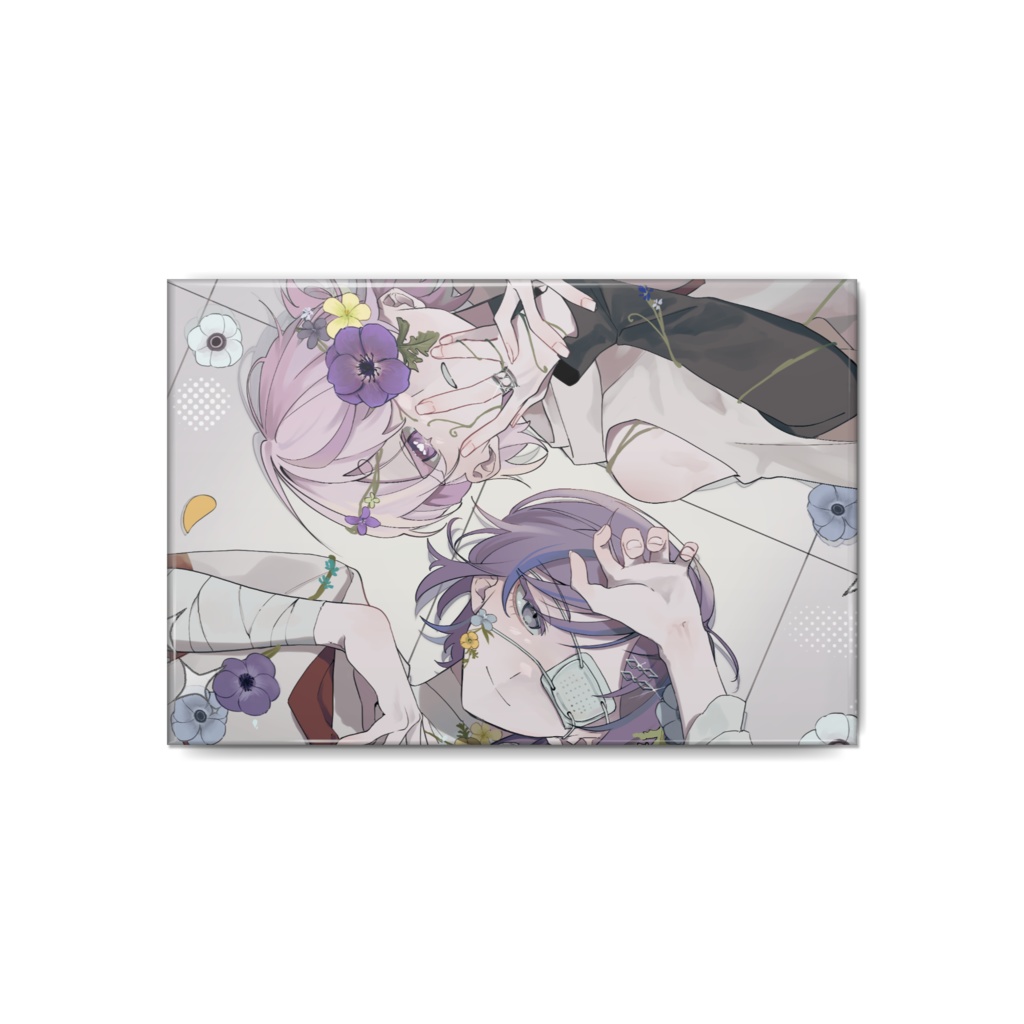ツキハノ 缶バッジ アネモネ