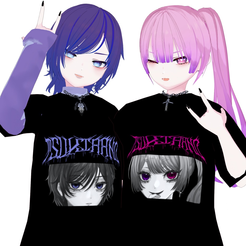 【無料版アリ】ツキハノライブTシャツ 【VRoid】