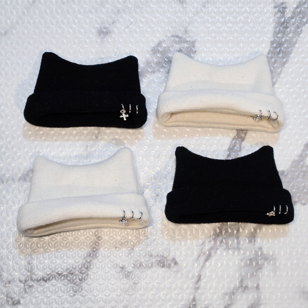 猫耳ニット帽 ハンドメイド【最終価格】 2512113251.jpg?1740060075
