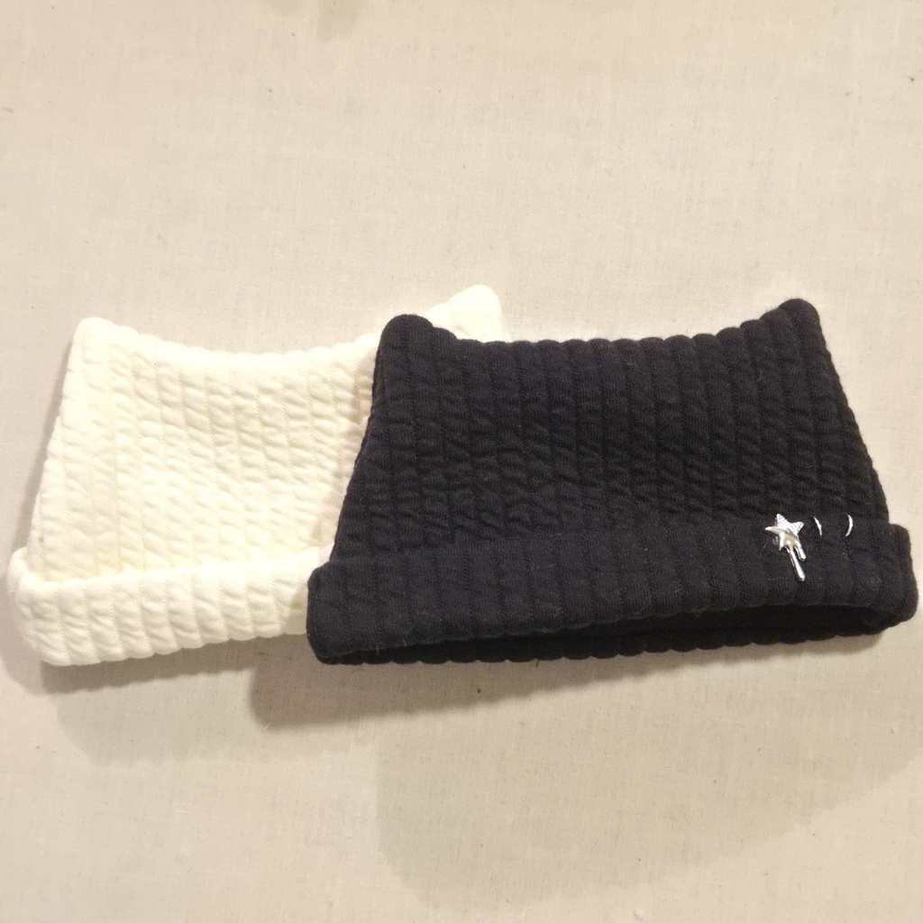 20cmぬい用猫耳ニット帽