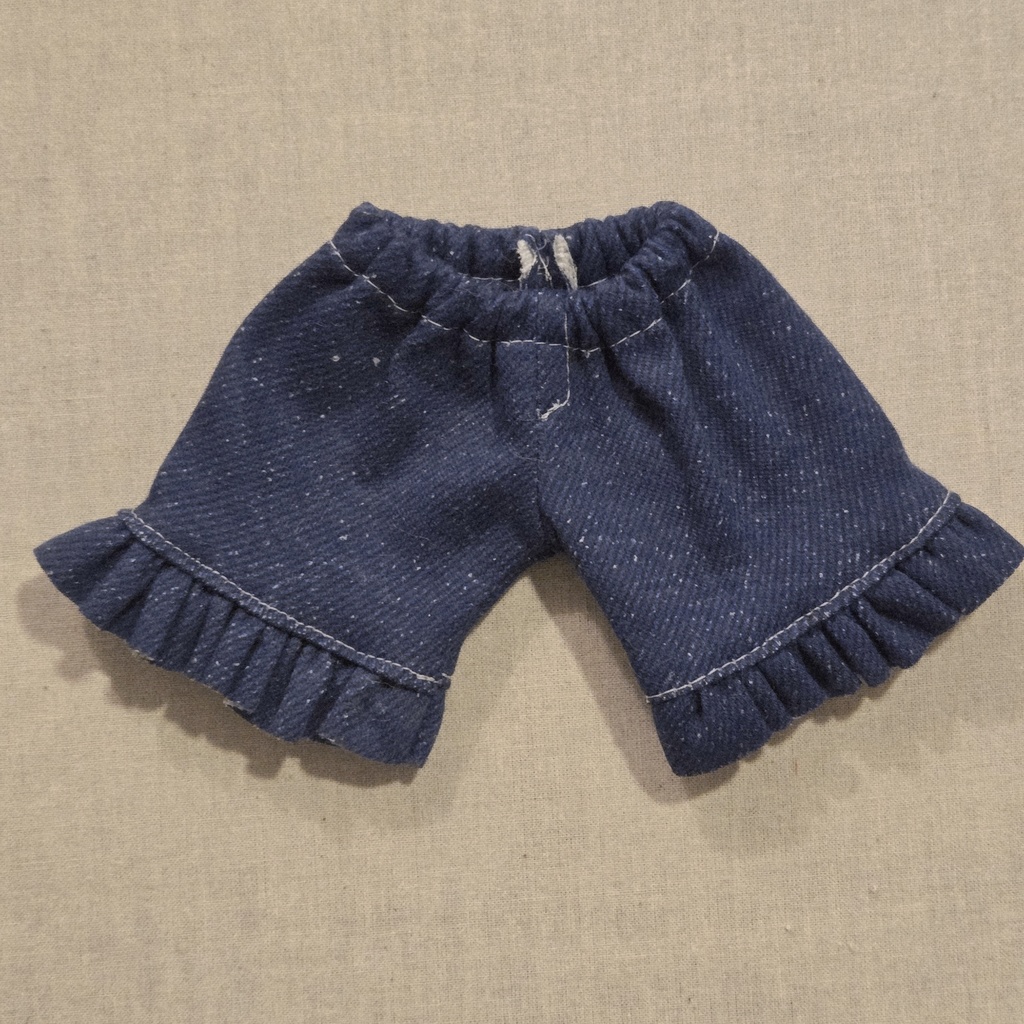 20cmぬい用フリルデニムパンツ