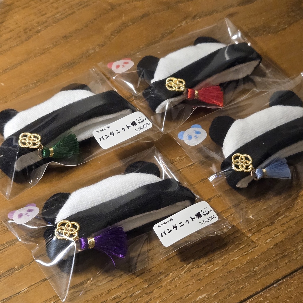 8cmぬい~パペットサイズ パンダニット帽