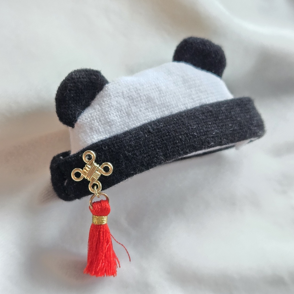 8cmぬい~パペットサイズ パンダニット帽