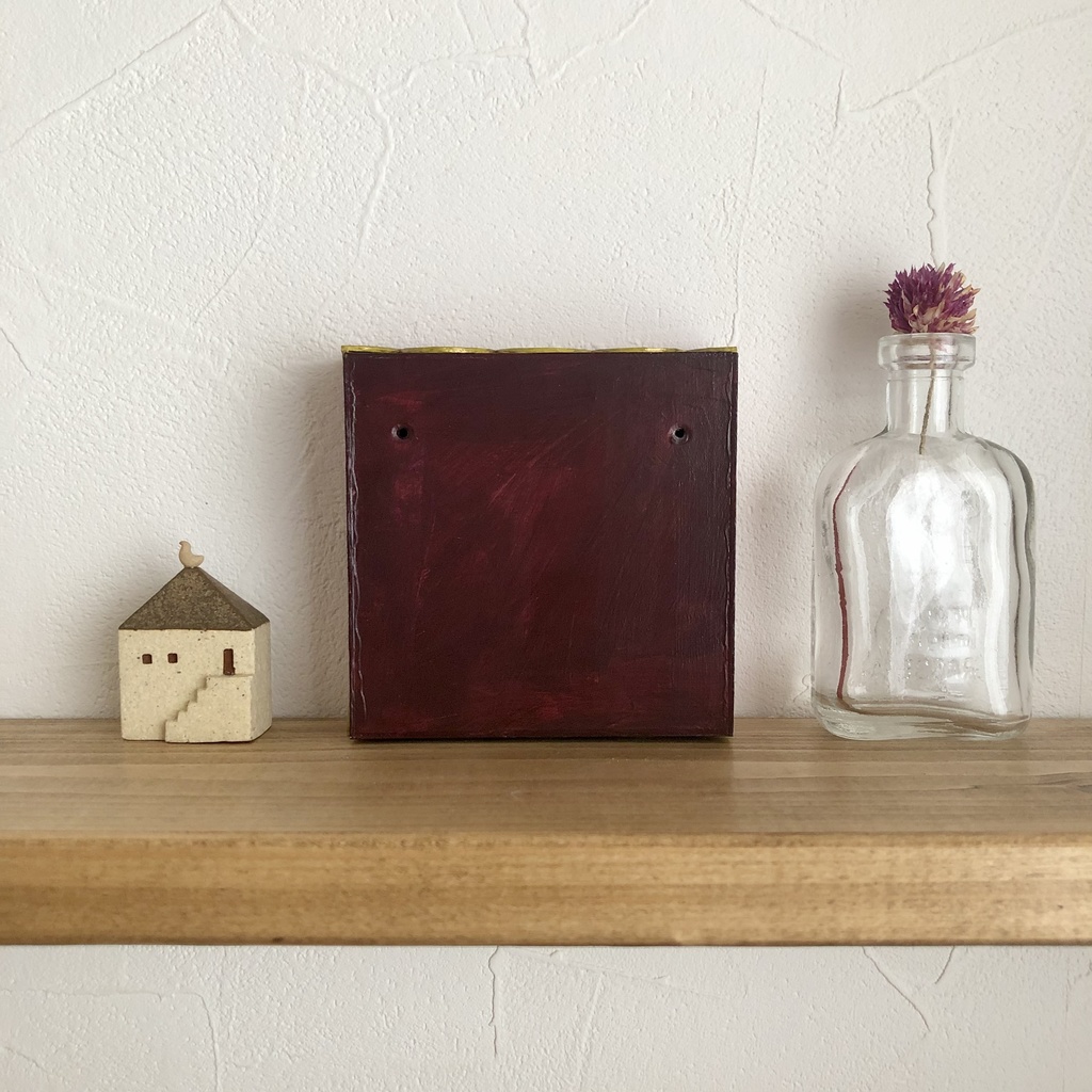 箱の額縁ティータイム ワインレッド