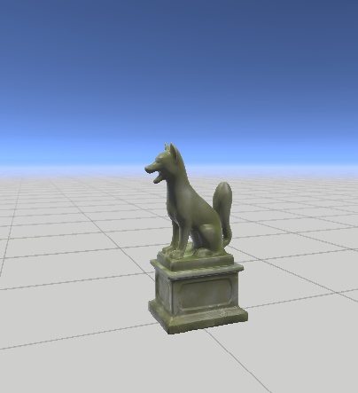 石像犬 3Dモデル(VRChatワールド向け)