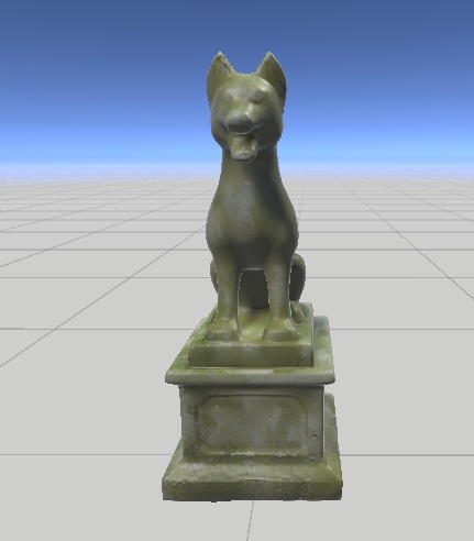石像犬 3Dモデル(VRChatワールド向け)