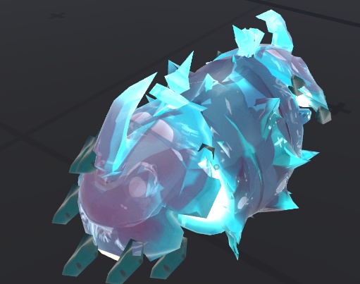 VRC向け_深海Δシリーズ_霜瑠(しもる)オーブシェル — Shimoru Orb Shell 光るループアニメーション付き