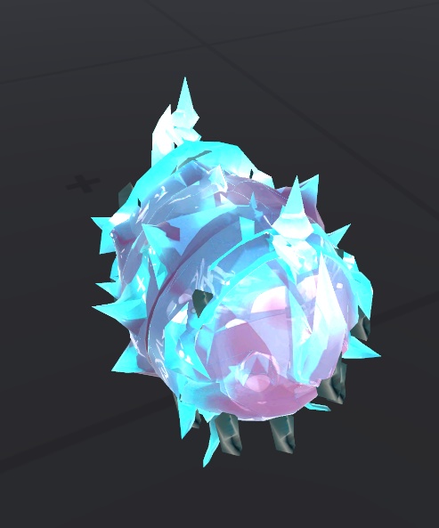 VRC向け_深海Δシリーズ_霜瑠(しもる)オーブシェル — Shimoru Orb Shell 光るループアニメーション付き