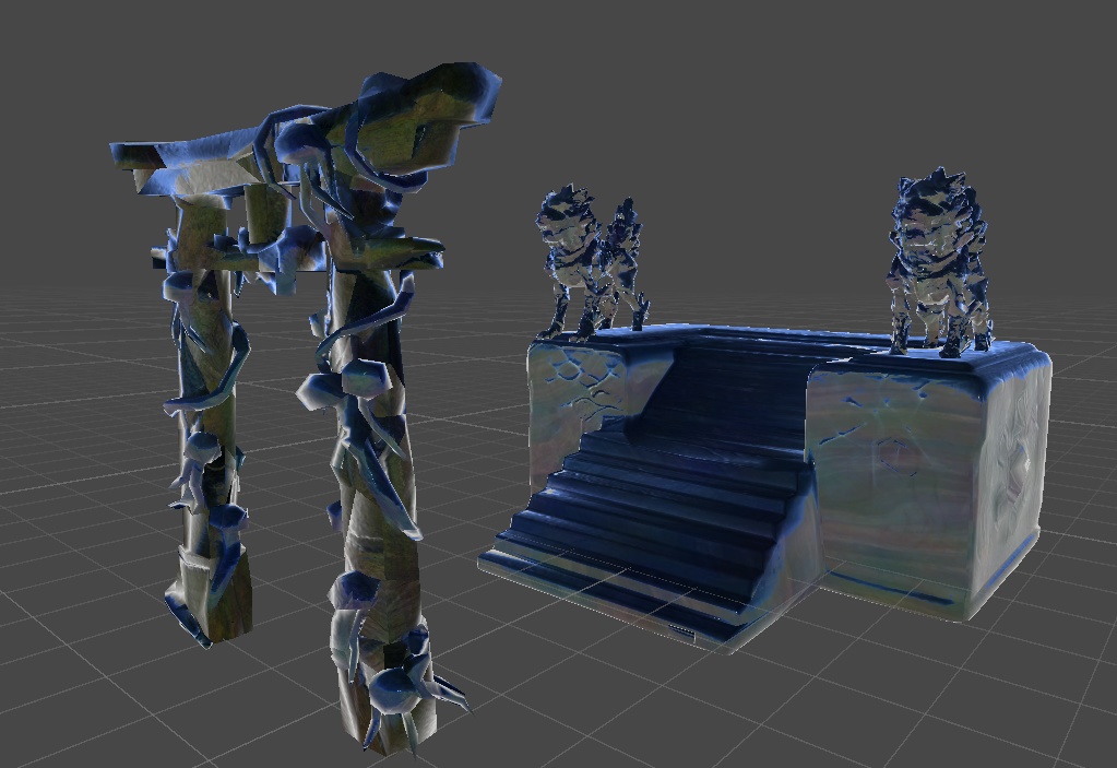 深海鳥居セット - 静的アセット