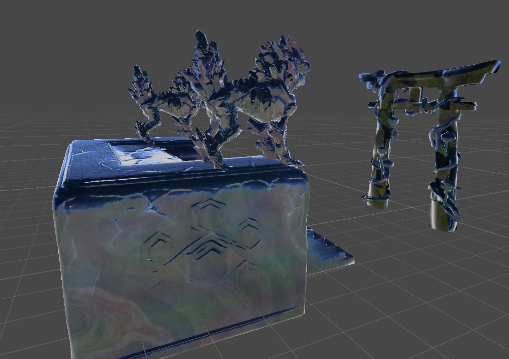 深海鳥居セット - 静的アセット