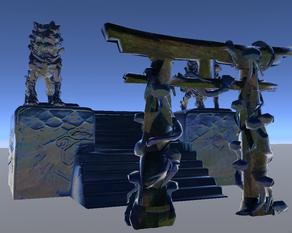 深海鳥居セット - 静的アセット