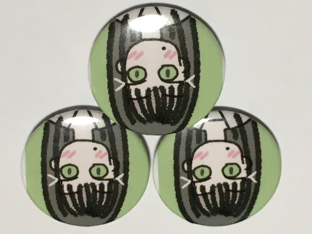 魔除けの缶バッジ(沼津のアレの様なもの)