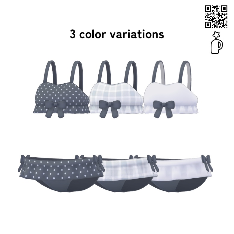 【まめふれんず対応】Petitebow Swim