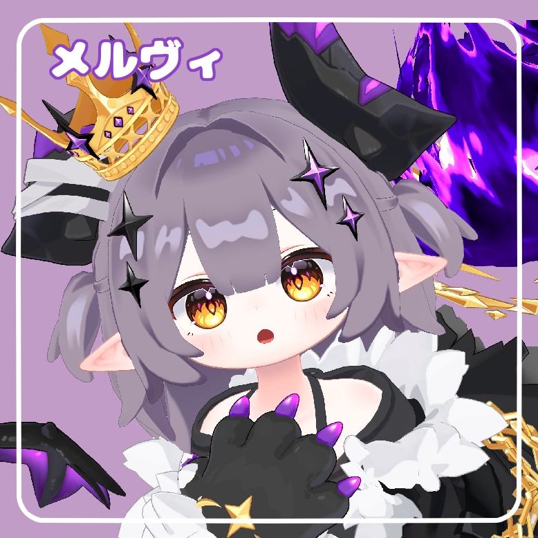【5アバター対応】ふわふわハーフツイン