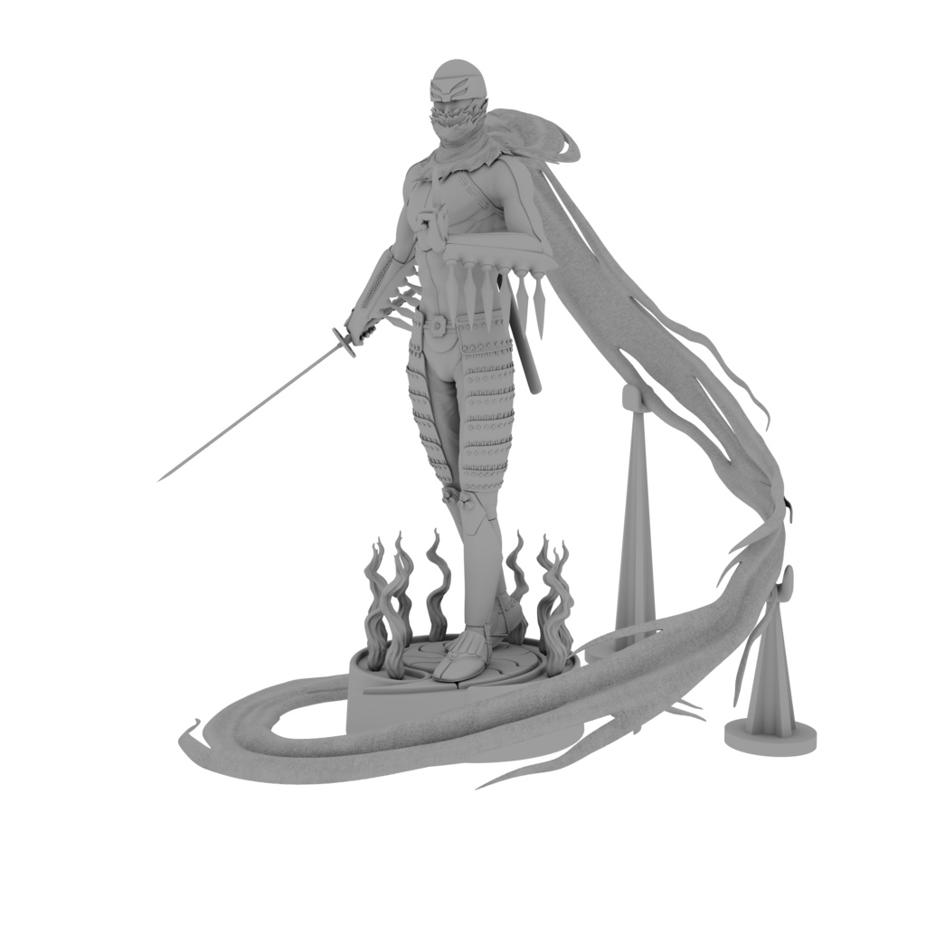 【3Dプリンター】忍 -SHINOBI- 秀真 (stlファイル)