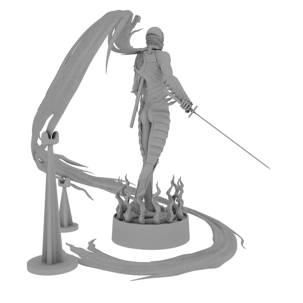 【3Dプリンター】忍 -SHINOBI- 秀真 (stlファイル)