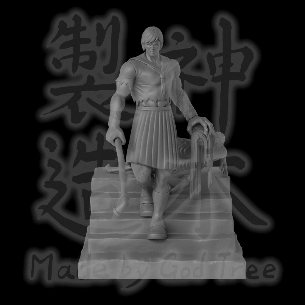 [3Dプリンター]深水雛子  バキスタイル  (stlデータ)