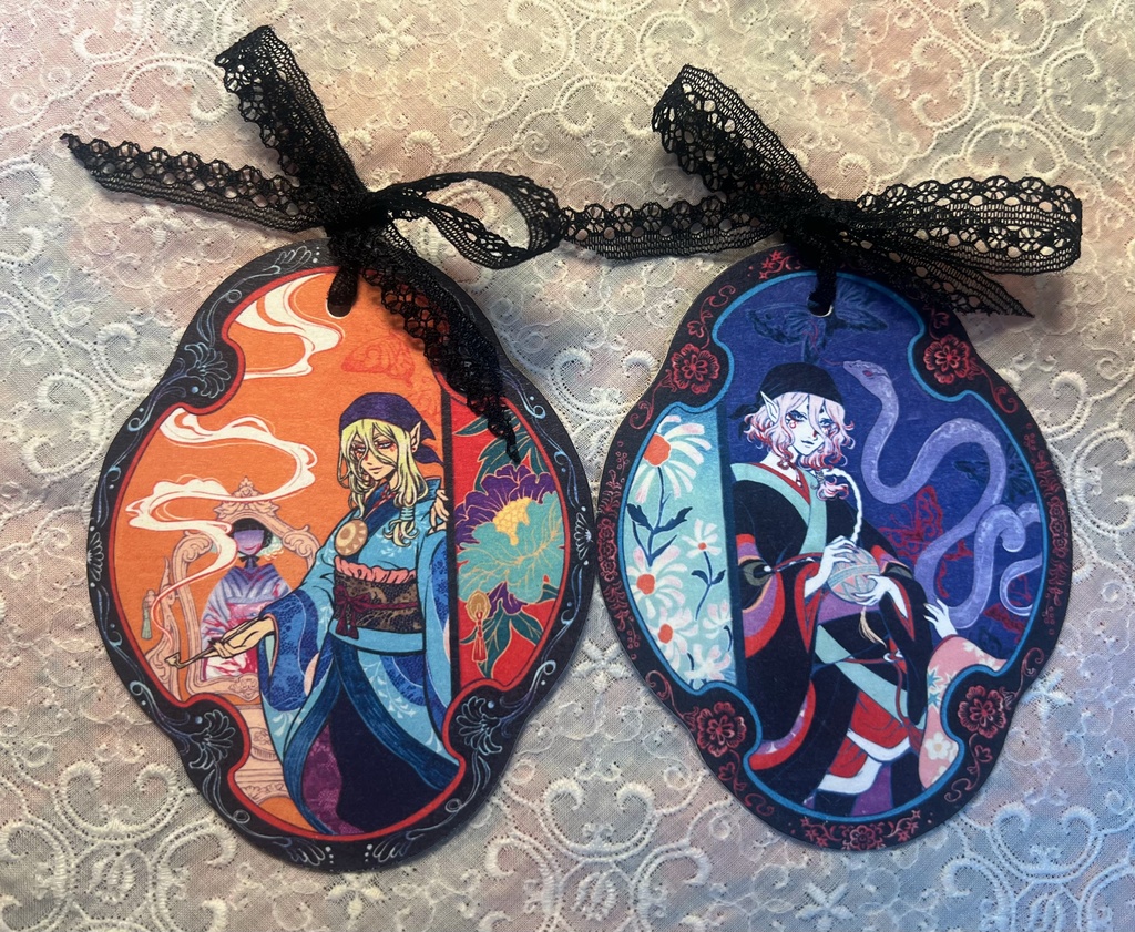 手鏡型香り付きカード2枚