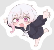 転けエマ　ステッカー