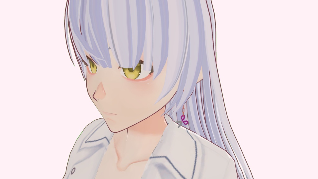 【VRchat】ハサミとチェーンのピアス【ピアス・イヤリング】