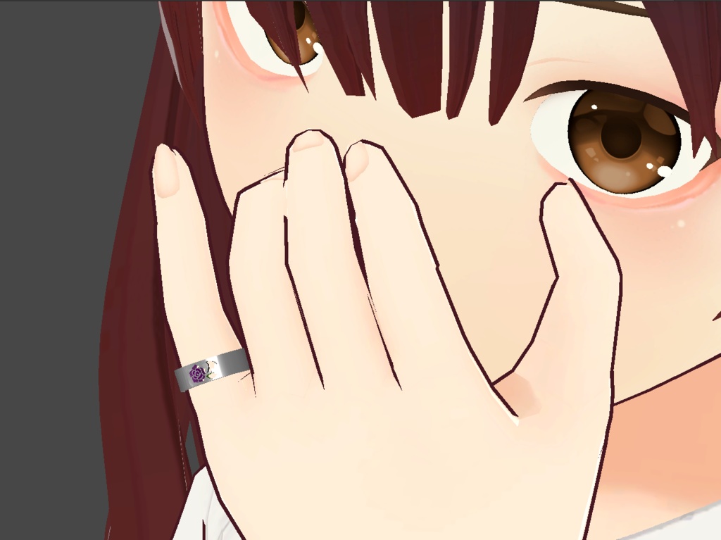 【VRchat】BatRose【指輪】※彫り込みVer