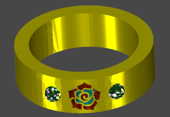 【VRchat】GoldRose【指輪】