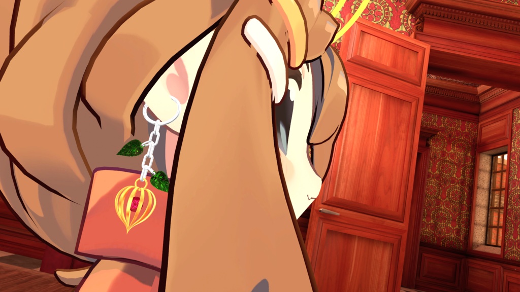 【VRchat】 Hozuki earrings【イヤリング・ピアス・鬼灯(ほおずき)・2個セット】PB対応