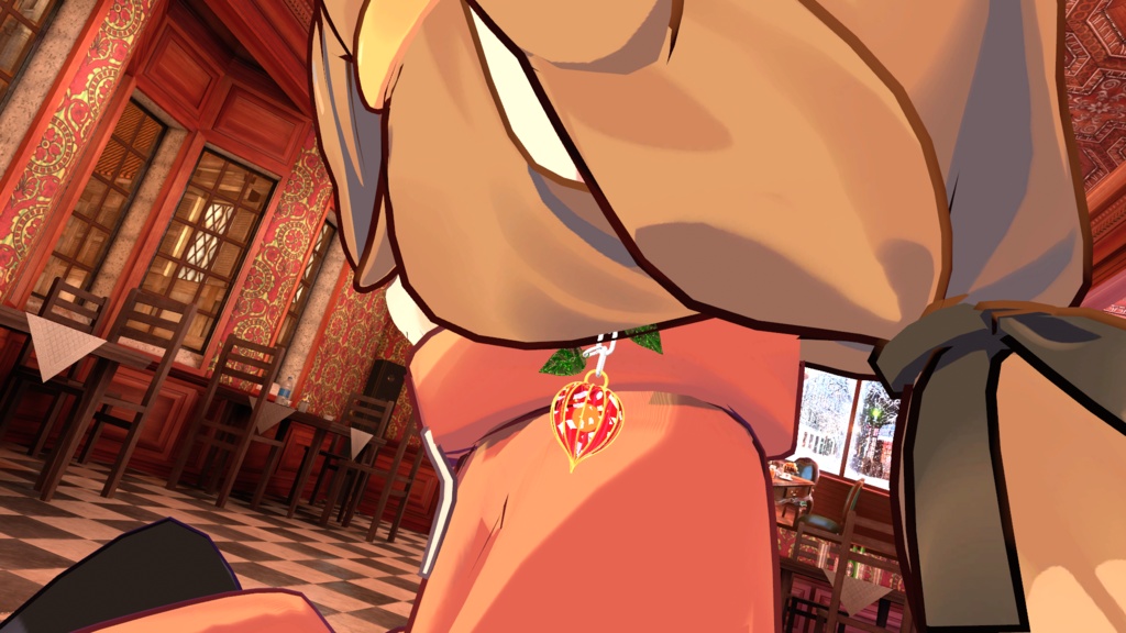 【VRchat】 Hozuki earrings【イヤリング・ピアス・鬼灯(ほおずき)・2個セット】PB対応