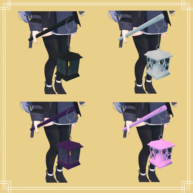 【VRchat】手持ちランタン【照明】MA、PB対応