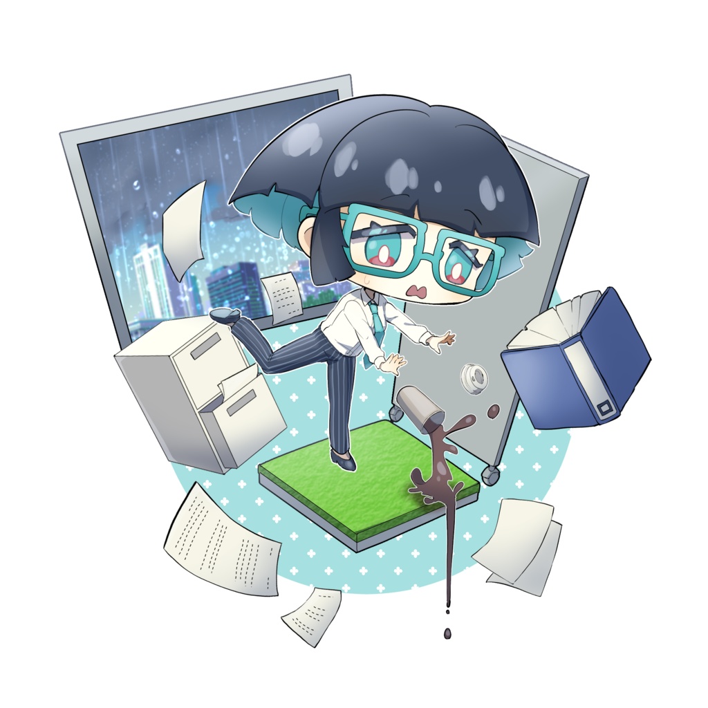 眼鏡ちゃんアクキー