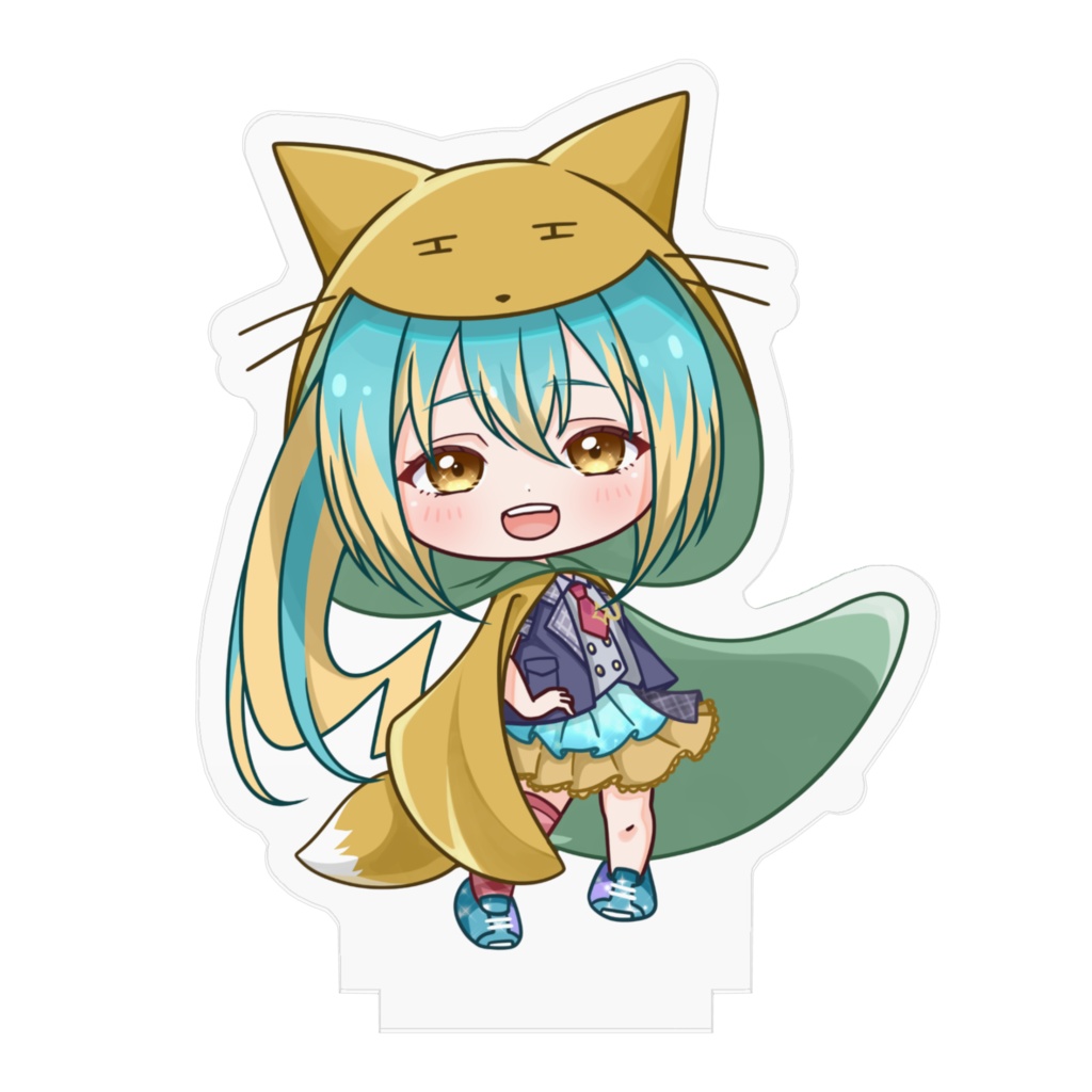 明色ぴかりアクスタ-ポンチョ-