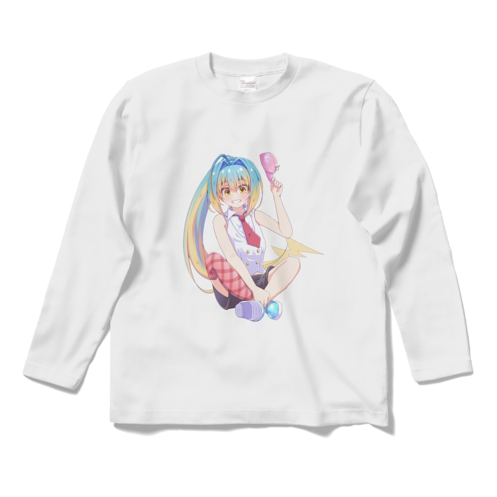 明色ぴかり長袖Tシャツ(ホワイト)