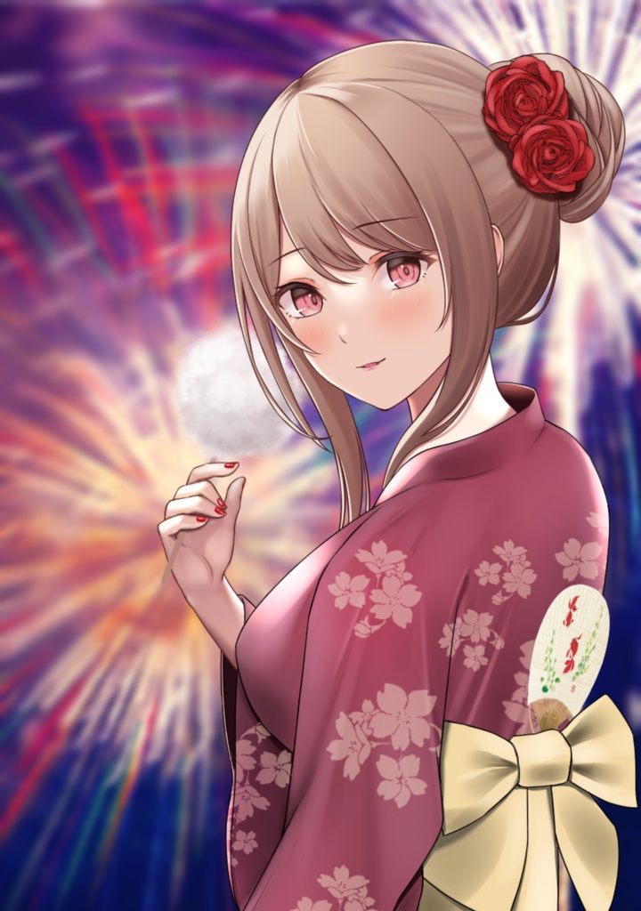 希乃実まろん浴衣（2022年）