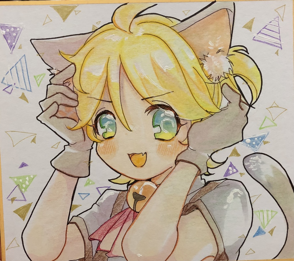 ねこみみレンきゅんミニ色紙