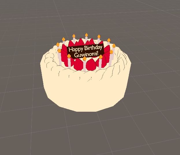 グヰノミさんお誕生日おめでとうケーキ