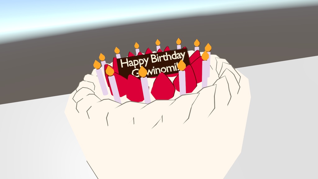 グヰノミさんお誕生日おめでとうケーキ